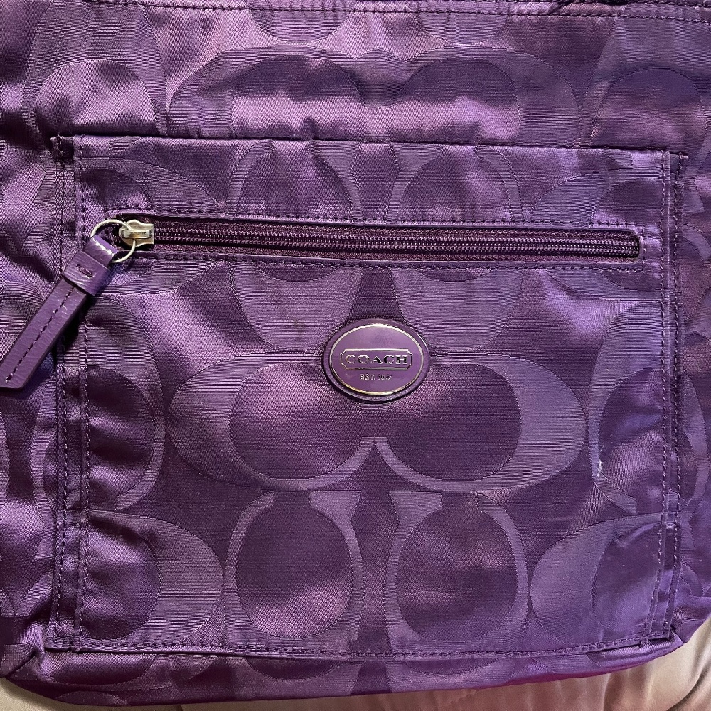 Purple COACH Nylon Crossbody